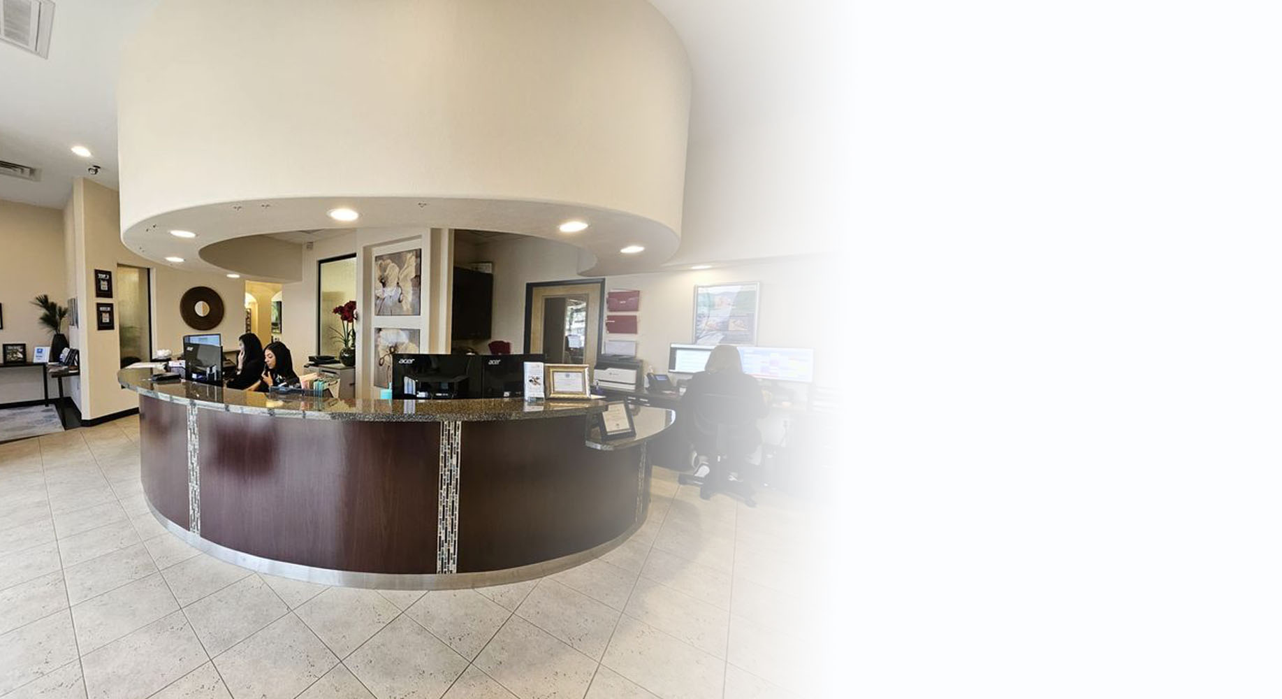 You'll love our clean and inviting office.